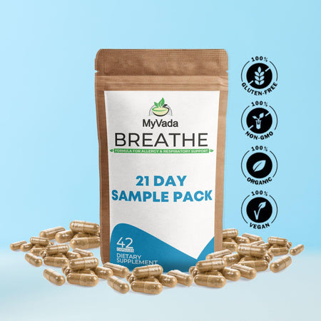 MyVada Breathe For Allergies - 21 Day Sample Pack - MyVada Supplements